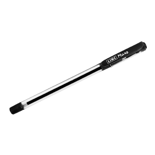 Linc - Maxo Fine Ball Pen - Black (Pack of 10)