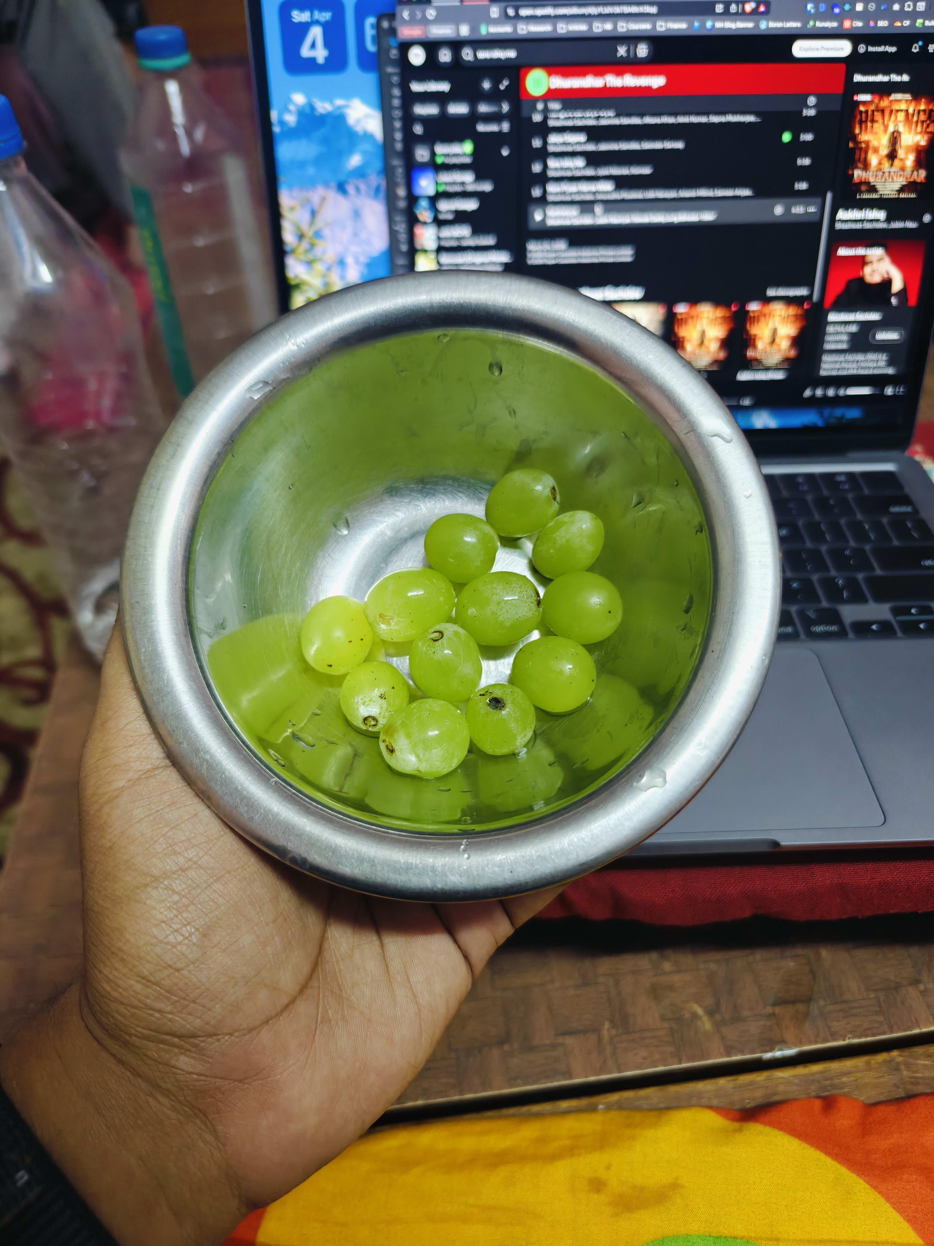 the twelve grapes.