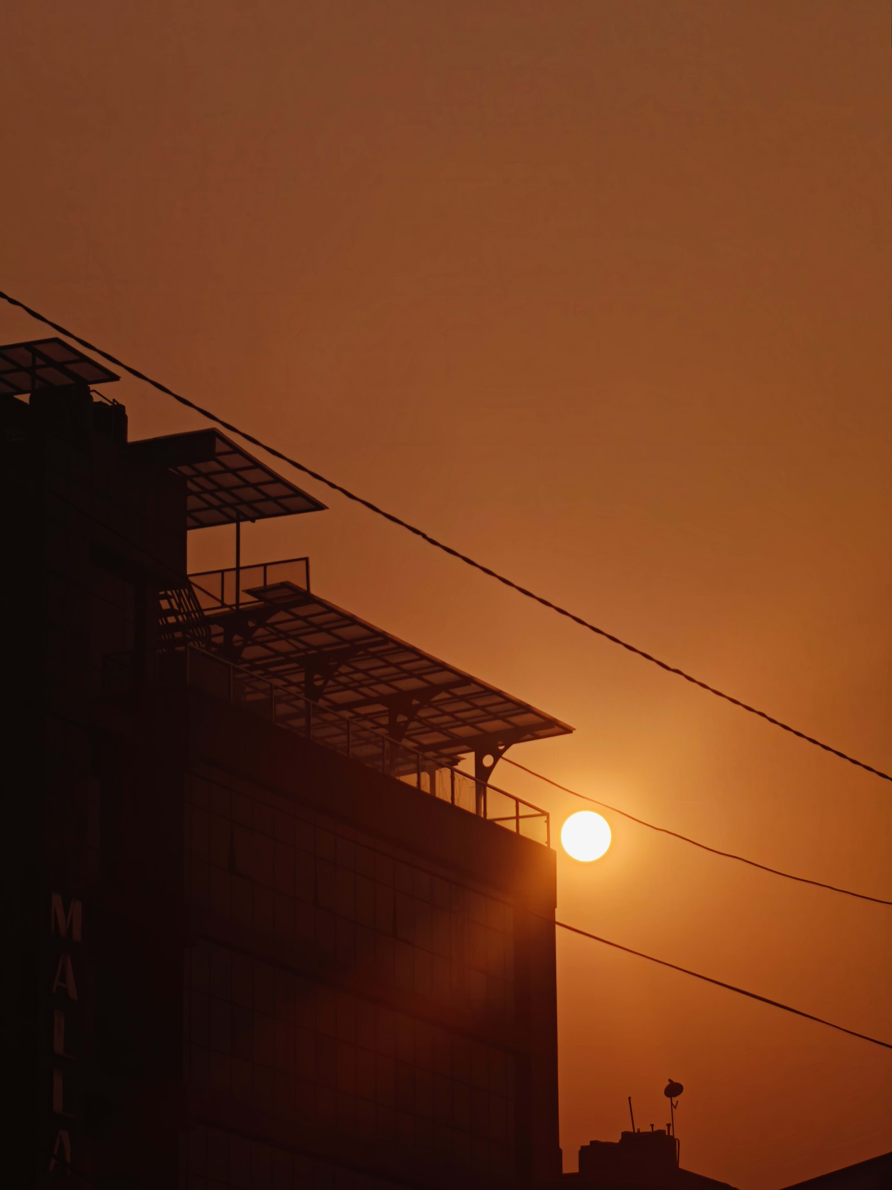 the sun.