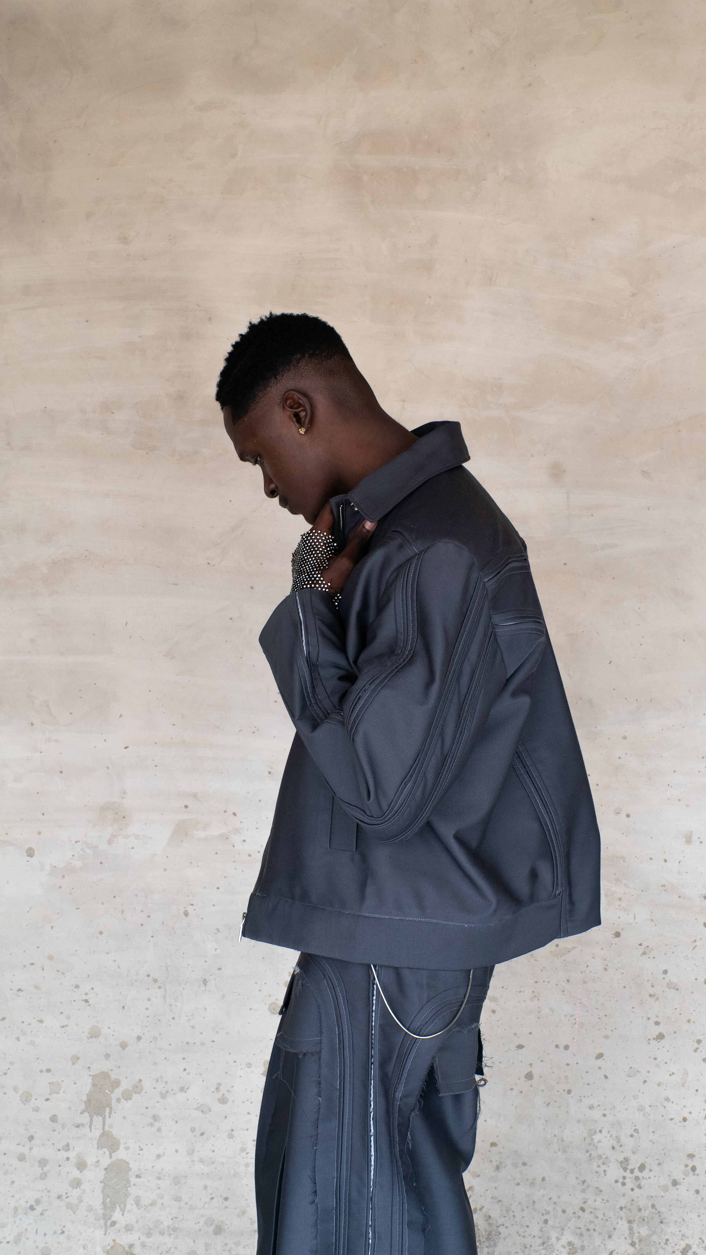 Inception 001 - Jacket and Pant Set in 60% Polyester, 40% Cotton, Trim: Nylon or Technical Tape - Image 2