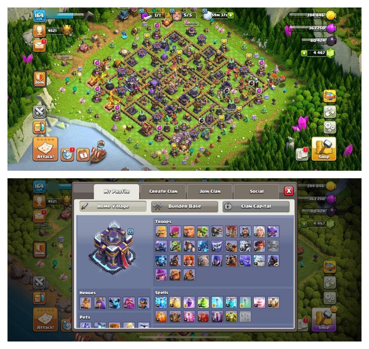 {50% DISCOUNT} TH15 SEMI MAX⚡️9 EPIC EQUIPMENT⚡️XP-164⚡️HERO 80-80-40-50-38⚡️769 CWL MEDALS⚡️FREE NAME CHANGE⚡️MAGIC ITEMS⚡️OP LAB⚡️INSTANT DELIVERY 🚚