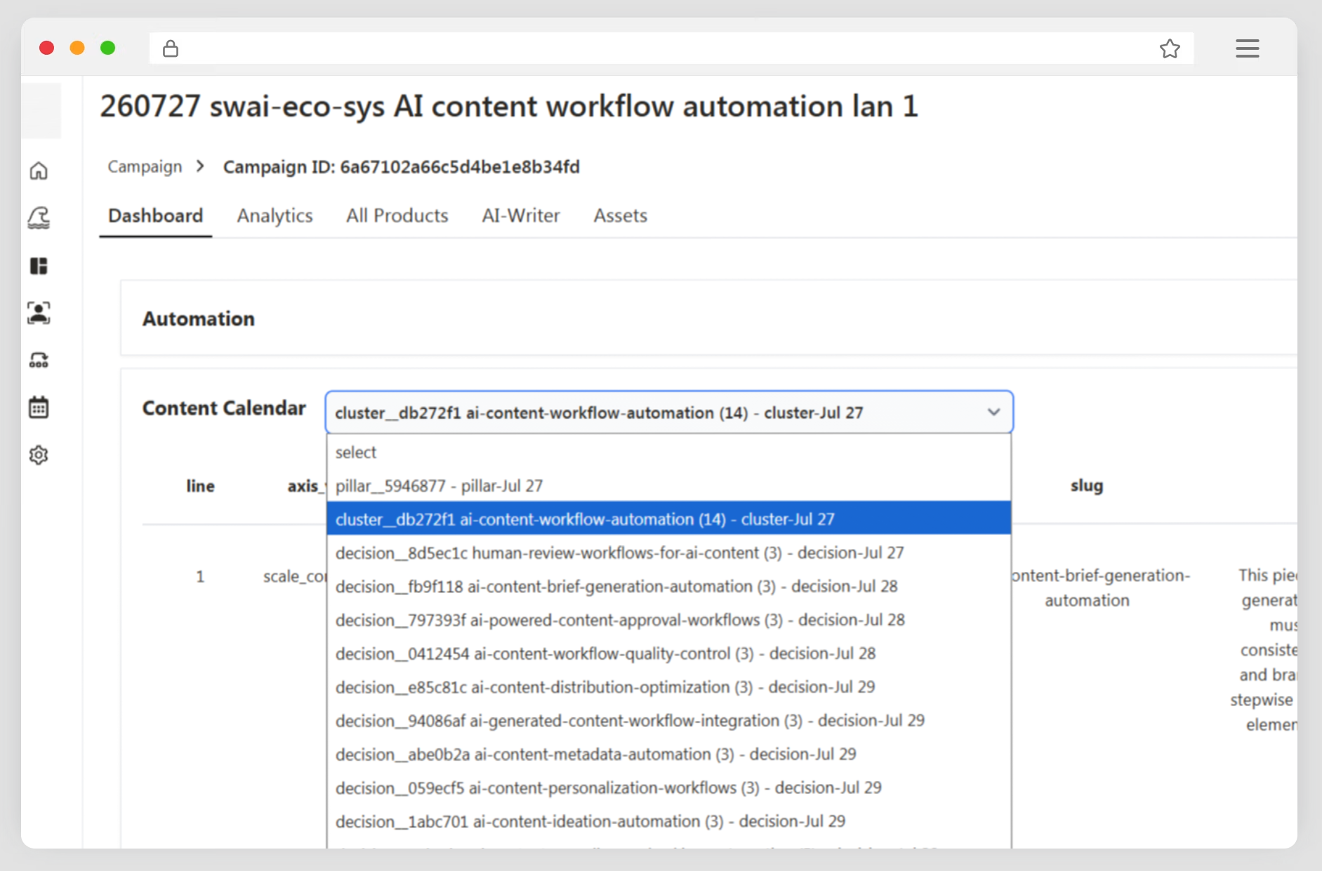 RVGHT Dashboard showing Content Graph, Publishing Queue, Metrics, and Agent Flow