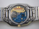 Close-up internal view of the Rado quartz movement with Renata 371 battery and Swiss markings.