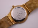 Detailed close-up of the stainless steel case back, engraved with 'TOY WATCH' logo and '3 ATM WATER RESISTANT'.