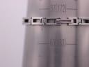 Gucci 3900L bracelet on a wrist sizing gauge, showing a wrist circumference of approximately 172mm.