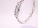 Side profile view of the Gucci 3900L watch, highlighting the slender case and signed crown.