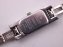 Detailed close-up of the Gucci 3900L watch case back showing model number 3900L, serial number 0118452, and 'SWISS MADE'.