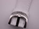 Close-up of the polished stainless steel buckle with 'TW STEEL' engraving.