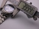 Digital caliper measuring the case diameter of the Gianni Sabatini watch, displaying 39.94mm.