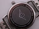 Close-up of the polished stainless steel case back with "STÜHRLING ORIGINAL", "WATER RESISTANT 50 METERS", "KRYSTERNA CRYSTAL", "MIYOTA MOVEMENT", and logo engraving.