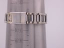 Seiko two-tone steel bracelet on a wrist sizing cone, showing a wrist circumference measurement of 183mm / 18.3cm and the signed clasp.
