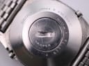 Detailed close-up of the Seiko A159-5009-G stainless steel case back, showing model A159-5009-G, serial 833179, 'JAPAN A', and 'STAINLESS STEEL' engravings.