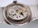 Macro shot of the Jesty manual wind movement, showing 'SEVENTEEN 17 JEWELS'.