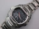 Close-up of the Casio G-Shock G-510D ana-digi dial, showing digital display, analogue hands, and 'G-SHOCK' branding.