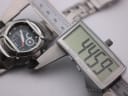 Digital caliper measuring the case diameter of the Casio G-Shock G-510D at 44.59mm.