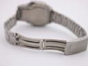 Rear view of the Casio AW-61 steel bracelet with a signed fold-over clasp, showing its construction.