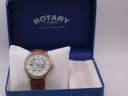 The Rotary automatic watch presented in its original blue Rotary brand box.