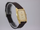 Another angled side view of the Lorus watch, providing a different perspective of the case shape and strap attachment.