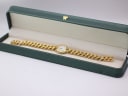 The Verity watch presented in a green display box.