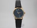 Raymond Weil 5758 watch with blue dial and gold case, 1990s