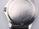 Close-up of the Tissot PR 50 case back, showing serial number J176/276K, 'Sapphire Crystal', 'Waterresistant 50m', and 'Stainless Steel' engravings.