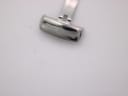 Close-up of the silver-tone deployment clasp with engraved Rotary winged logo.