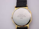 Close-up of the stainless steel case back with Bulova branding and G13A serial number engraving.