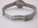 Close-up of the interior of the Tissot Seastar folding clasp, revealing serial number N 451-154.