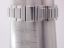 Close-up of the Seiko-signed steel clasp on a wrist sizing gauge, showing a measurement of approximately 193mm / 19.3cm.