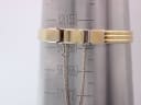 Wrist sizing cone showing the gold tone mesh bracelet's internal circumference, measuring approximately 15.7cm.