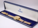 The Tissot Seastar watch displayed within its original dark blue Tissot presentation box.