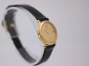 Side view of the Raymond Weil 9920 watch, highlighting the gold PVD case and crown.