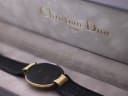Open original Christian Dior presentation box with watch and "Christian Dior PARIS" branding.