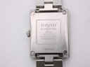 Close-up of the Rado Florence case back, engraved with 'RADO DIASTAR SWISS 322.3774.4 SCRATCHPROOF WATERSEALED' and a serial number.
