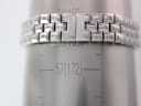 Rado Florence watch bracelet displayed on a wrist sizing gauge, indicating a circumference of 17.2cm.