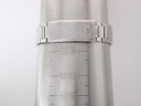 Close-up of the watch's integrated stainless steel bracelet on a sizing gauge, indicating a wrist circumference of 18.8cm (188mm). The clasp with 'SEIKO' logo is visible.
