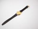 Back view of the Gucci 3000 M watch and strap laid flat, showing the case back and strap.