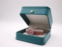 Tissot RockWatch in a green presentation box, front view.