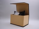 Accurist watch displayed in a generic brown presentation box.