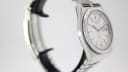 Angled side view of the Seiko watch highlighting the case shape and integrated bracelet.