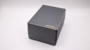 Top view of the closed black original Seiko watch box with 'SEIKO' logo in gold.