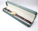 The Tissot Seastar Quartz watch displayed inside a generic green presentation box.