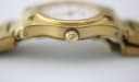 Close-up side view of the Certina DS crown, featuring the 'DS' logo engraving.