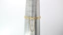 Gold-tone textured bracelet of the Seiko 11-4860 on a wrist sizing cone, showing a wrist size of approximately 14.5cm.