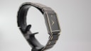 Another angled side view of the Seiko watch, highlighting the two-tone case design.