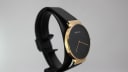 Another angled side view of the Bering watch from a different perspective, showing the case and strap attachment.