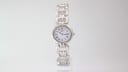 Rotary watch with white dial and silver case, 1990s