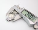 Digital caliper measuring the Eterna Concept 80 case diameter at 24.89mm.