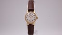Rotary watch with silver dial and gold case, 1960s