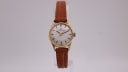Certina watch with silver dial and gold case, 1970
